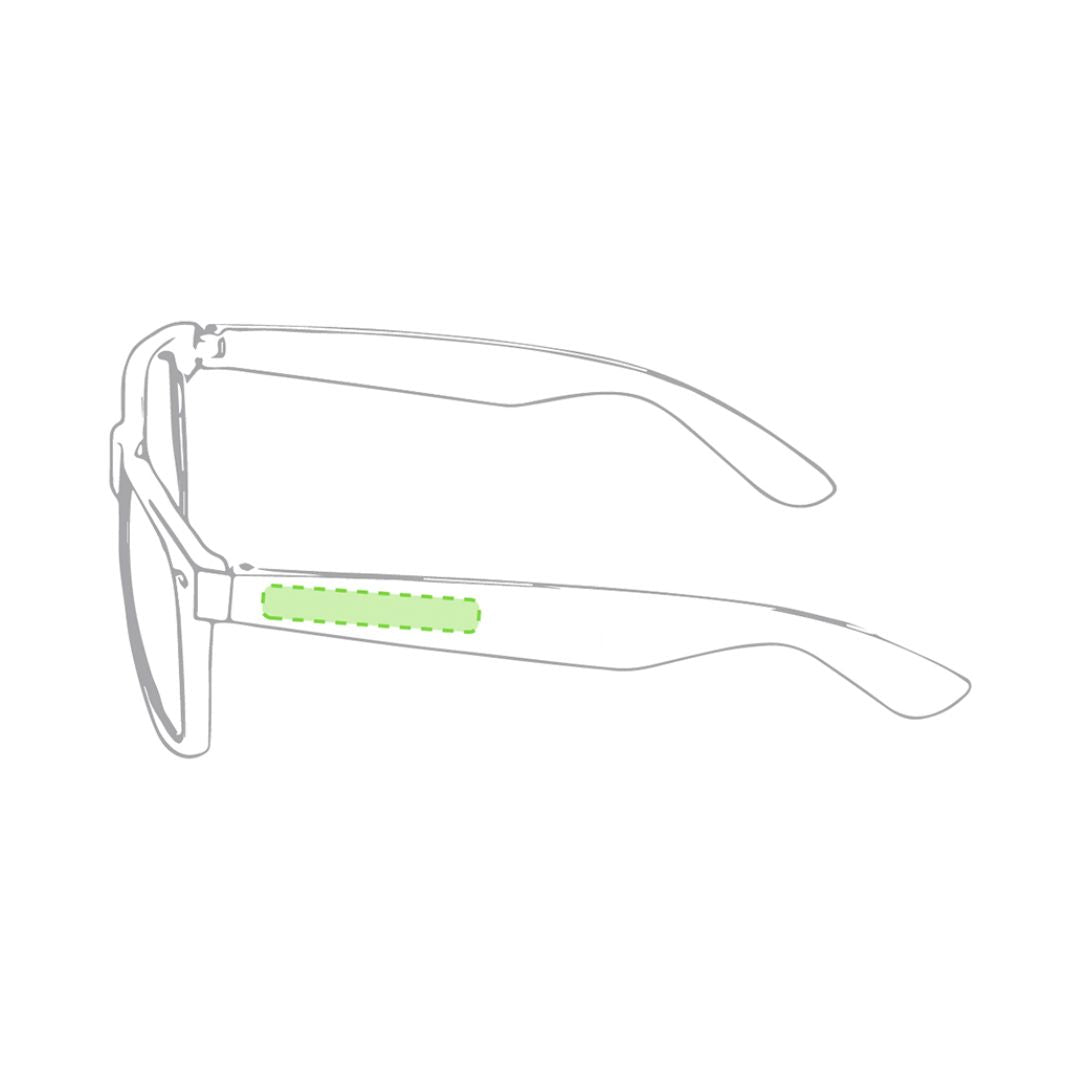 Aperçu de la zone de marquage au niveau de la patte gauche.