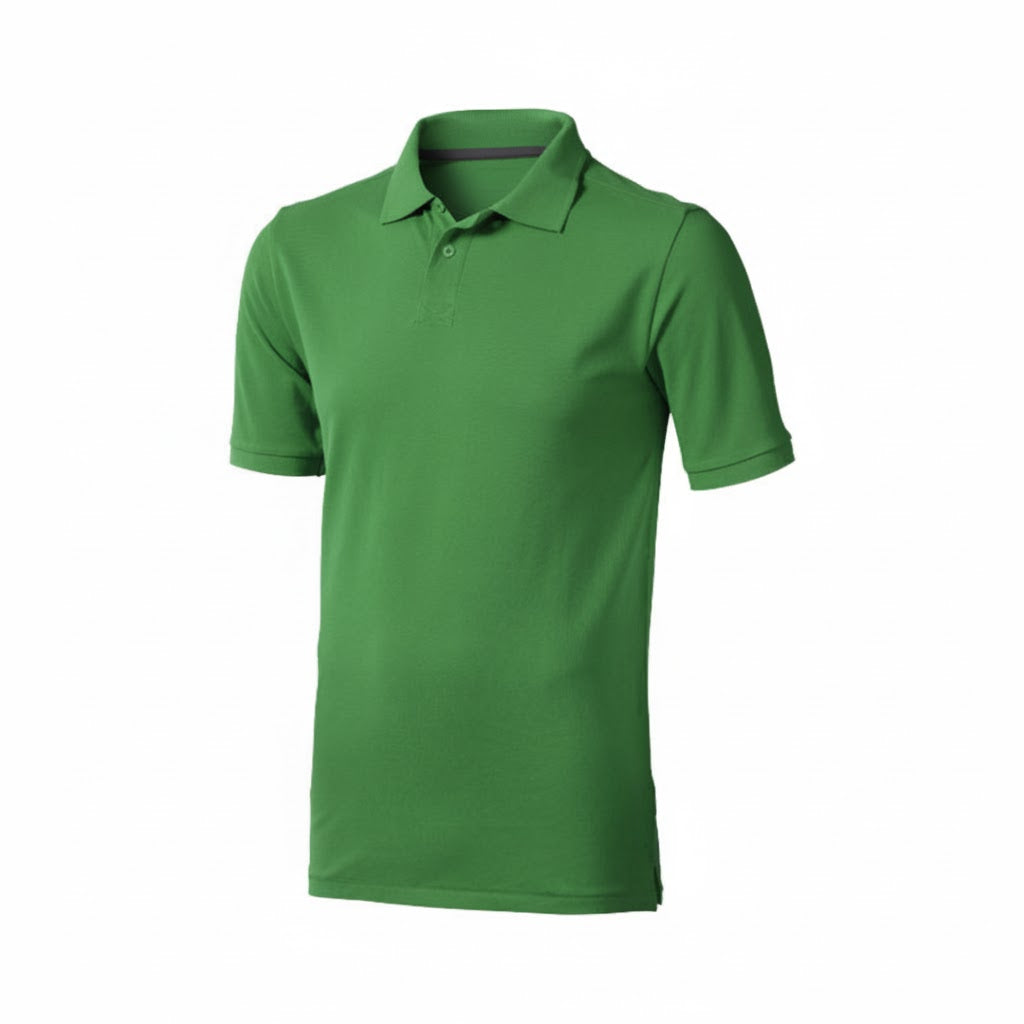 Polo Classic vert pour homme personnalisable avec logo.