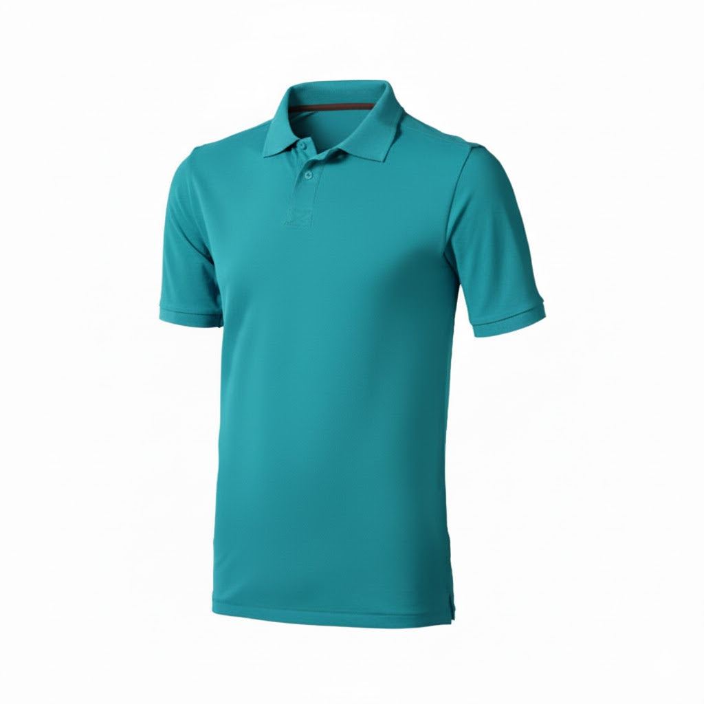 Polo Harmonie vert pour homme personnalisable avec logo.
