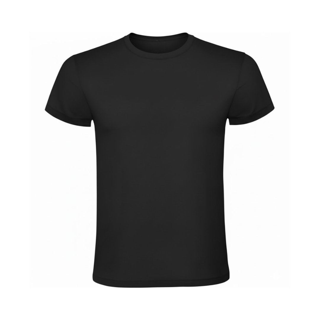 T-shirt Smart noir unisexe personnalisable avec logo.