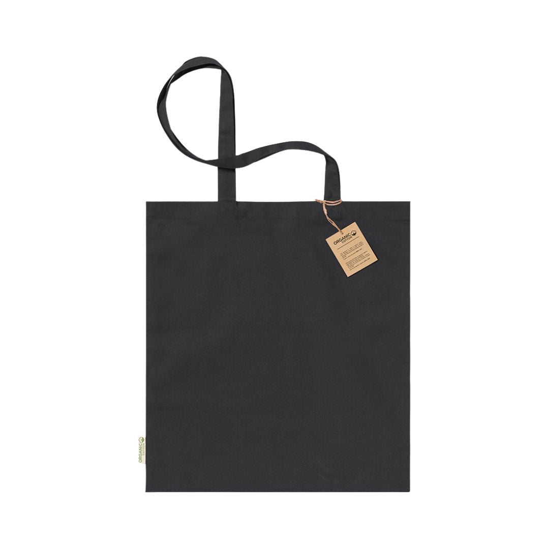 Tote bag Klimbou noir personnalisable avec logo.