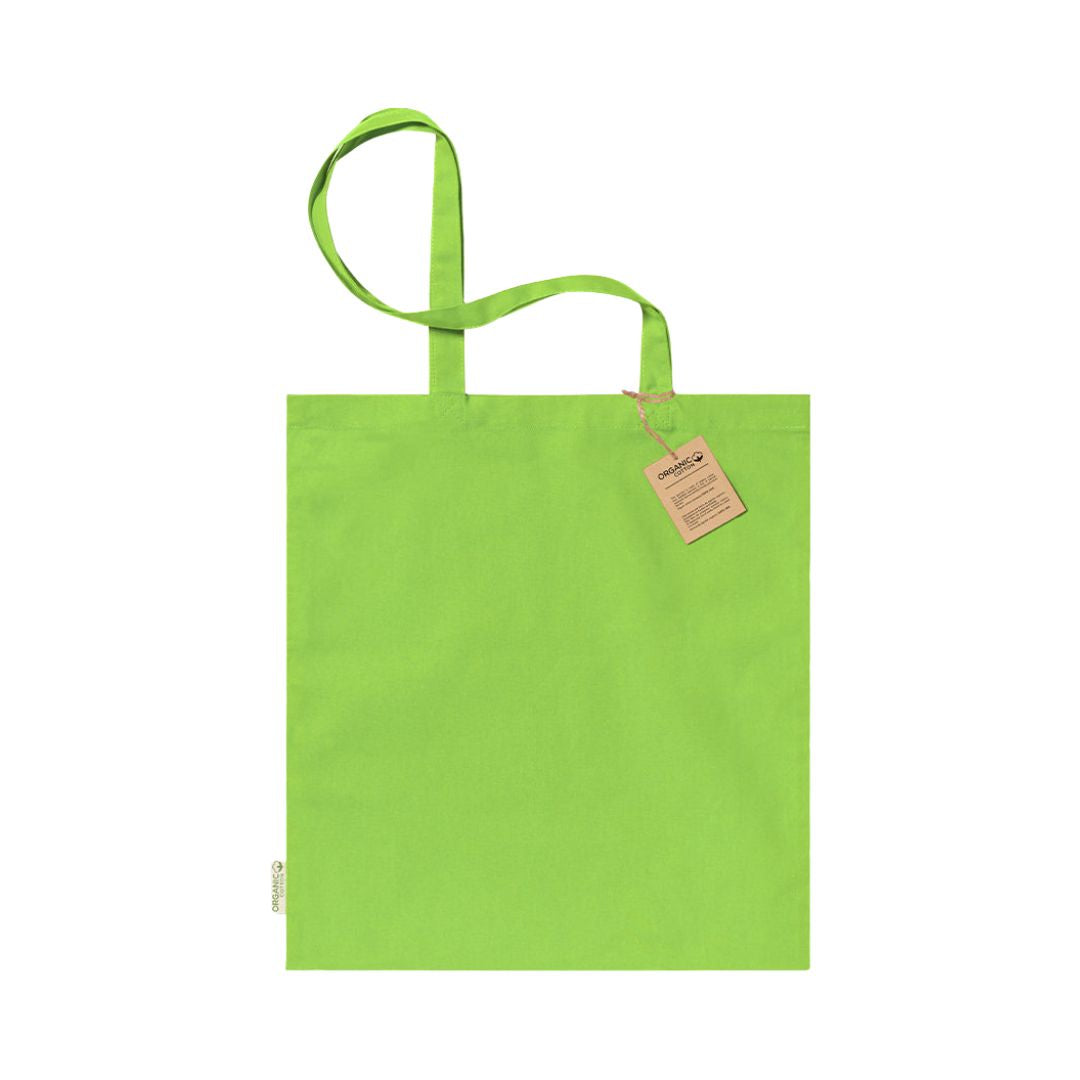 Tote bag Klimbou vert clair personnalisable avec logo.