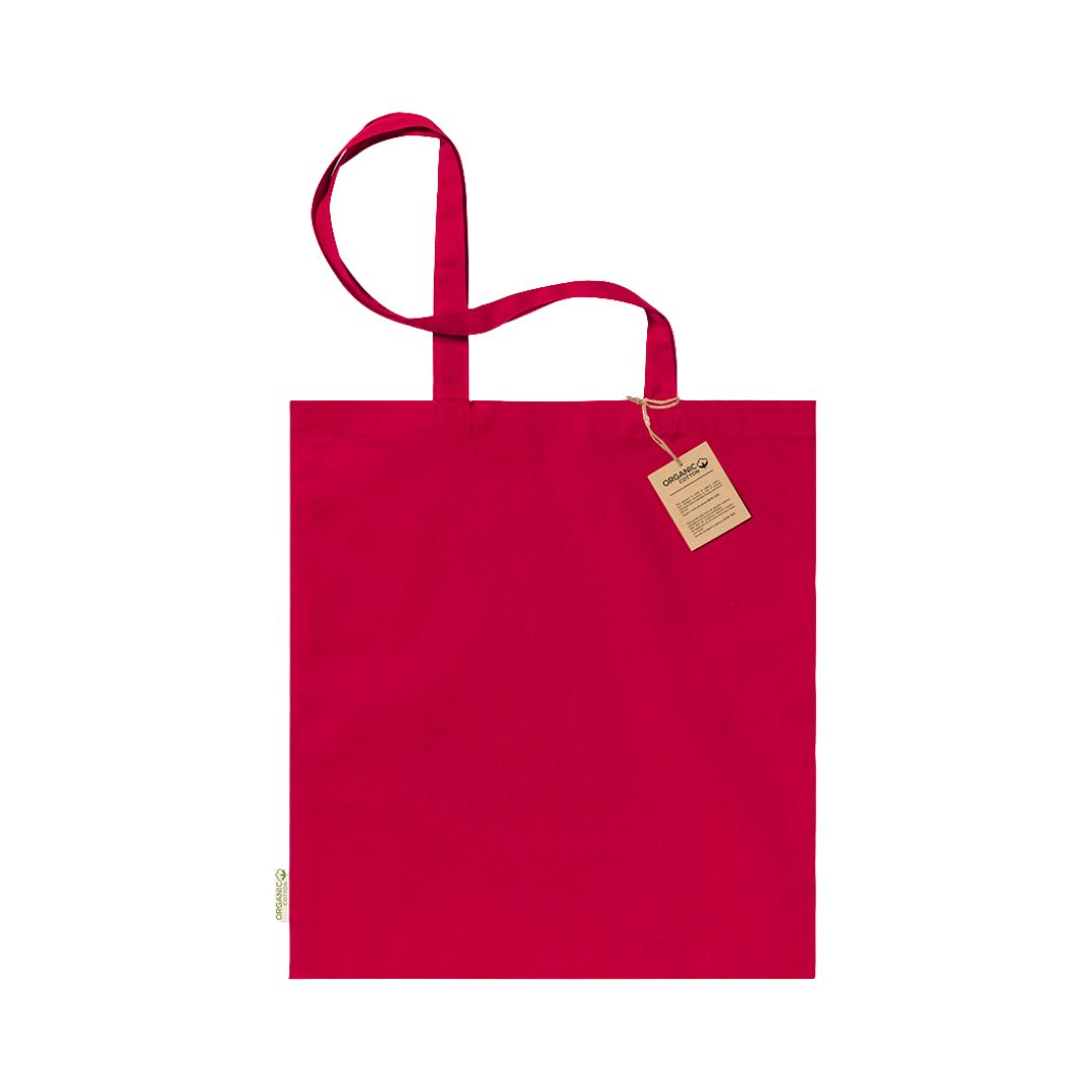 Tote bag Klimbou rouge personnalisable avec logo.