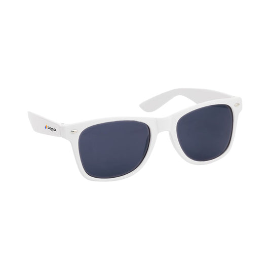 Lunettes de soleil Xaloc blanches personnalisables avec logo.