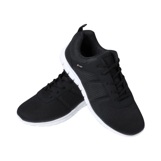 Baskets Dakota noires et blanches personnalisables avec logo.