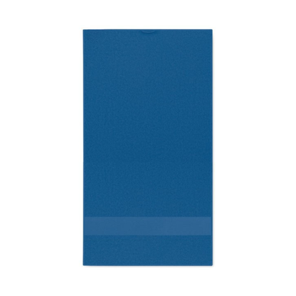 Serviette de bain 30x50 bleue personnalisable avec logo.