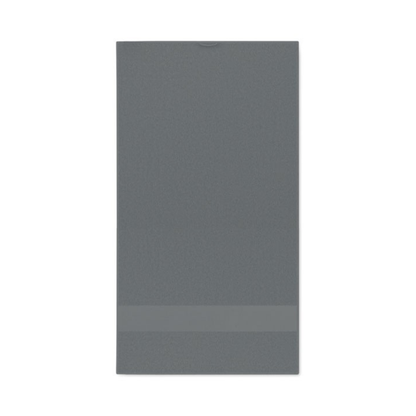 Serviette de bain 30x50 grise personnalisable avec logo.