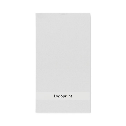 Serviette de bain 30x50 blanche personnalisable avec logo.