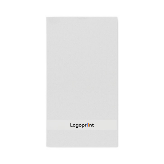 Serviette de bain 30x50 blanche personnalisable avec logo.